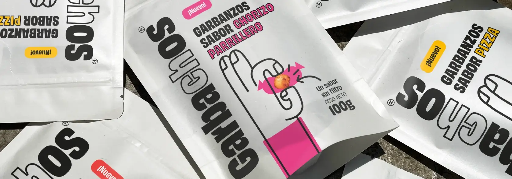 Imagen de portada del caso de estudio de branding y diseño de empaques para Garbachos por BSM.
